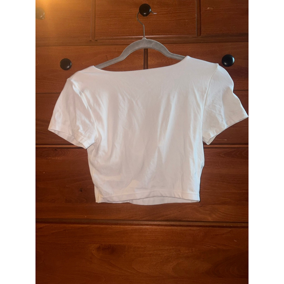 Aerie White Crop Top - Picture 2 of 4
